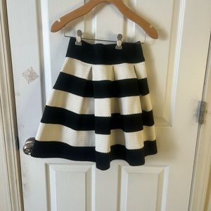 Cute Mini Black and White Skirt